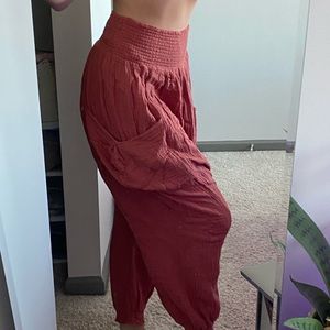 Free people walk on fire harem pants